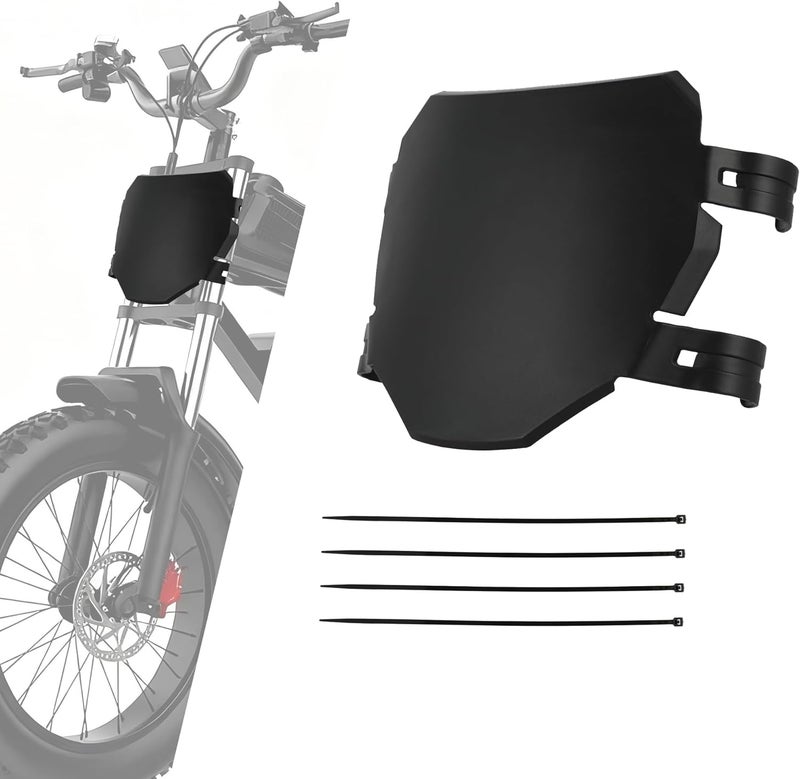 BAOUFF Front Number Plate for Ebike,8.78″*6.69″ Plate Replacement for Super 73/Ridstar Q20/MACFOX X1S X1/TST R002S R002/Super 73 Clone - Image 1